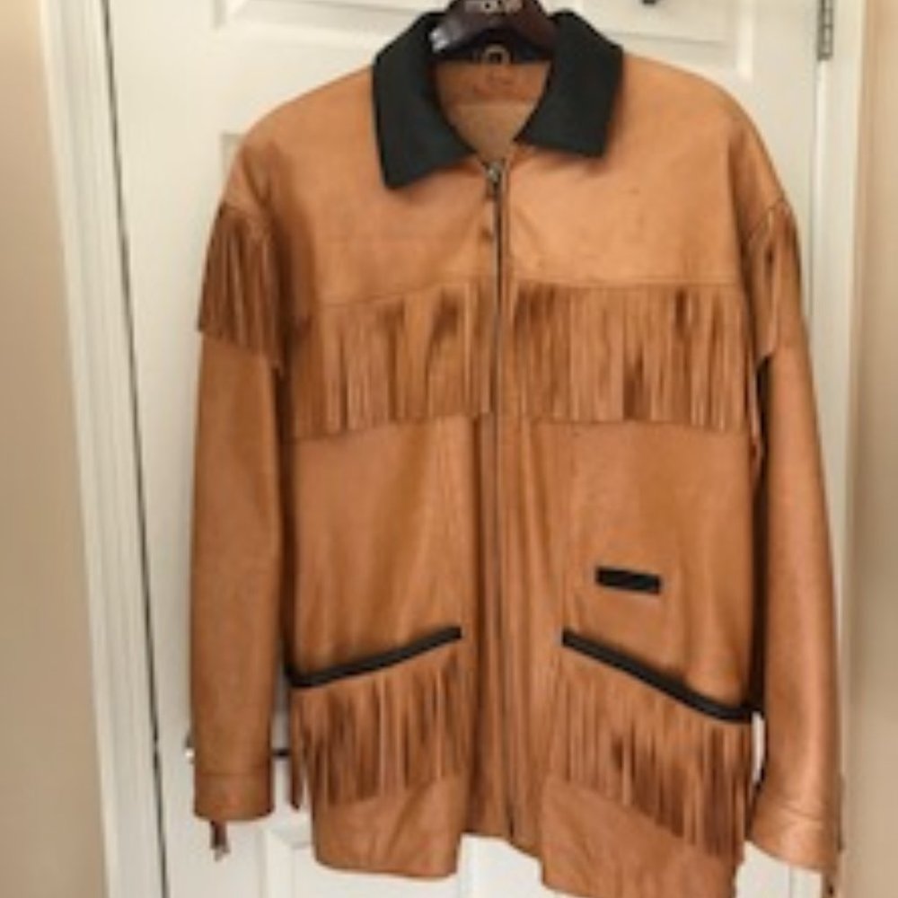 MENS GEORGETOWN LEATHER WESTERN JACKET XL